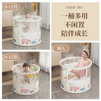 Foldable Baby Bathtub Portable Large Inflatable Swimming Pool for Infants and Toddlers