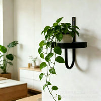 Outdoor Balcony Wall-Mounted Metal Bird Bath & Planter with Quick Installation Bracket