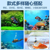 Aquarium Diver Ornament Blue Fatty Landscape Decoration Underwater World Fish Tank Decor