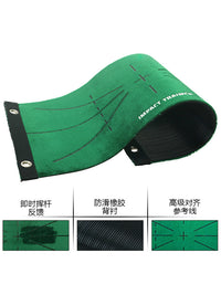 Portable Golf Hitting Mat with Swing Trajectory Detection for Practice