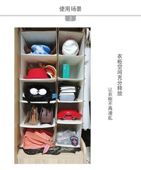 P66D Drawer Type Hanging Closet Organizer with Multi-layer Storage Bags for Dormitory Wardrobe
