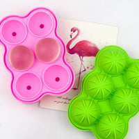 6-Hole Silicone Ice Ball Mold for Whiskey and Cocktails, Spherical Ice Cube Tray