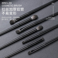 Soft Bristle Eyeshadow Brush Set for Blending and Detailing - Portable Makeup Brushes for Beginners