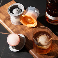 Whiskey Ice Ball Mold for Home Bar, Large Spherical Ice Cube Maker