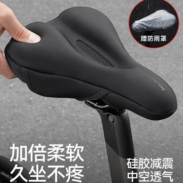 3D Mountain Bike Seat Cover Thickened Silicone Sponge Cushion