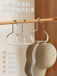 Multi-functional Hat and Bag Organizer Hooks for Wardrobe and Dorm Room, Space-Saving Design