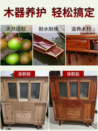 Tung Oil Wood Finish for Waterproofing and Preservation - Natural, Food-Grade Alternative to Wood Wax and Varnish