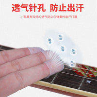 Guitar Silicone Fingertip Protectors for Left Hand, Wear-Resistant Anti-Slip Finger Guards for Playing Instruments