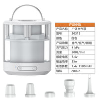 Portable Air Pump with Long-Lasting Battery, Multifunctional Inflator/Deflator with Ambient Light & SOS