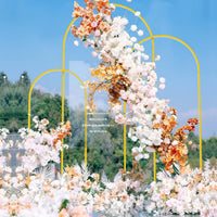 Gold Metal Arch Stand for Wedding & Party Decorations, Balloon & Flower Arch Frame