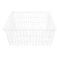 Large Iron Art Storage Basket Kitchen Snack Desktop Grid Wire Dipped Plastic Organizer