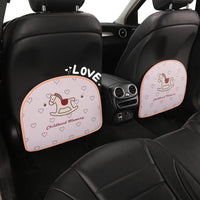 Car Backseat Organizer Kick Mat with Cute Pony Design for Kids