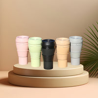 Portable Collapsible Silicone Coffee Cup for Travel and Outdoor Use