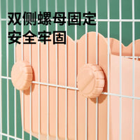 Jiexitu Rabbit Water Bottle Feeder with Hay Rack and Food Bowl Combo Set