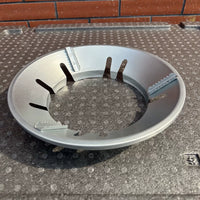Stainless Steel Cassette Stove Wind Shield, Gas Stove Burner Ring, Outdoor Windproof Ring for Camping