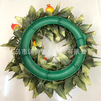 Autumn Eucalyptus & Pumpkin Christmas Wreath for Front Door Decor
