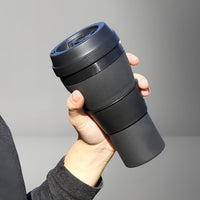 Portable Collapsible Silicone Coffee Cup for Travel and Outdoor Use
