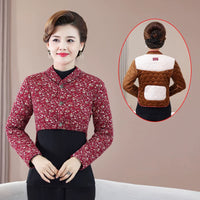 Women's Winter Camel Fleece Shoulder and Waist Warmer Vest for Elderly