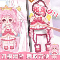 Kabaxiong DIY Princess Dress-Up Sticker Book for Girls