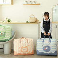 Cartoon Kids Quilt Storage Bag Large Capacity Clothes Organizer for Kindergarten Students