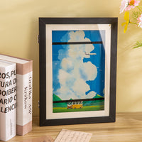 Kids Art Display Frame with Magnetic Closure - Wall Mount Flip-Open Picture Frame for A3/A4/8.5x11 Artwork Storage