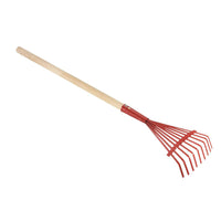 Garden Rake, Folding Leaf Rake with Handle, Multi-functional Lawn Rake for Yard and Garden