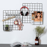 Wall-Mounted Mesh Storage Basket Shelf for Bathroom and Home Organization