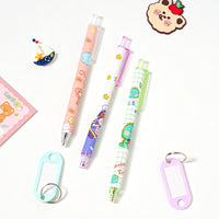 Girls' Large Capacity PVC Zipper File Bag & Pencil Case Set