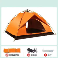 Automatic Pop-Up Camping Tent for 2-4 People, Portable Folding Sunshade Tent