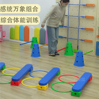 Kids' Sensory Integration Training Set: Balance Beams, Stepping Stones & Obstacle Course for Early Learning & Outdoor Play
