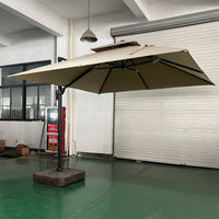 Outdoor Patio Cantilever Umbrella with UV Protection and Waterproof Fabric for Commercial and Residential Use
