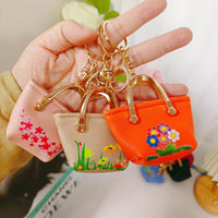 Mini Faux Leather Keychain Pouch for Jewelry and Small Items