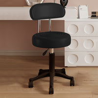 Adjustable Swivel Stool with Backrest for Salon, Office, and Home Use
