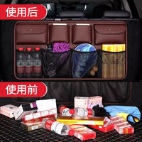 Car Trunk Backseat Organizer with Large Capacity Mesh Pockets for SUV