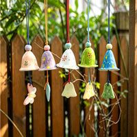 Jingdezhen Ceramic Wind Chime for Garden Patio Home Decor