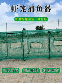Foldable Fishing Net Trap for Shrimp, Crayfish, Eel, and Fish, Heavy Duty Design