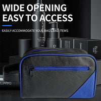 Men's PU Waterproof Travel Toiletry Bag for Business Trips