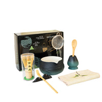 Japanese Style Ceramic Matcha Tea Set with Mountain and Water Pattern Bowl