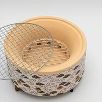 Japanese Style Charcoal Grill for Commercial and Home Use, Portable Clay BBQ Stove