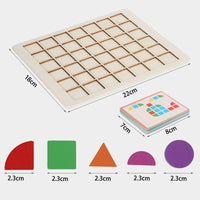 Wooden Creative Shape Puzzle Montessori Educational Toy for Kids