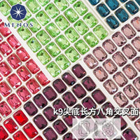 K9 Crystal Octagonal Cross-Cut Rhinestones for Nail Art, Jewelry, and Accessories