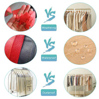 PEVA Garment Rack Cover for Home and Dorm, Transparent Dustproof Clothes Protector