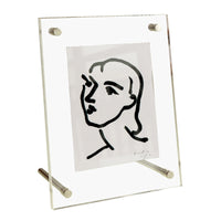 Clear Acrylic Photo Frame Display Stand for Postcards, Pictures, and Certificates