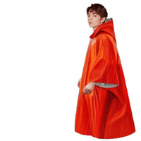 Emergency Thermal Blanket Raincoat, Portable Mylar Radiation Protection