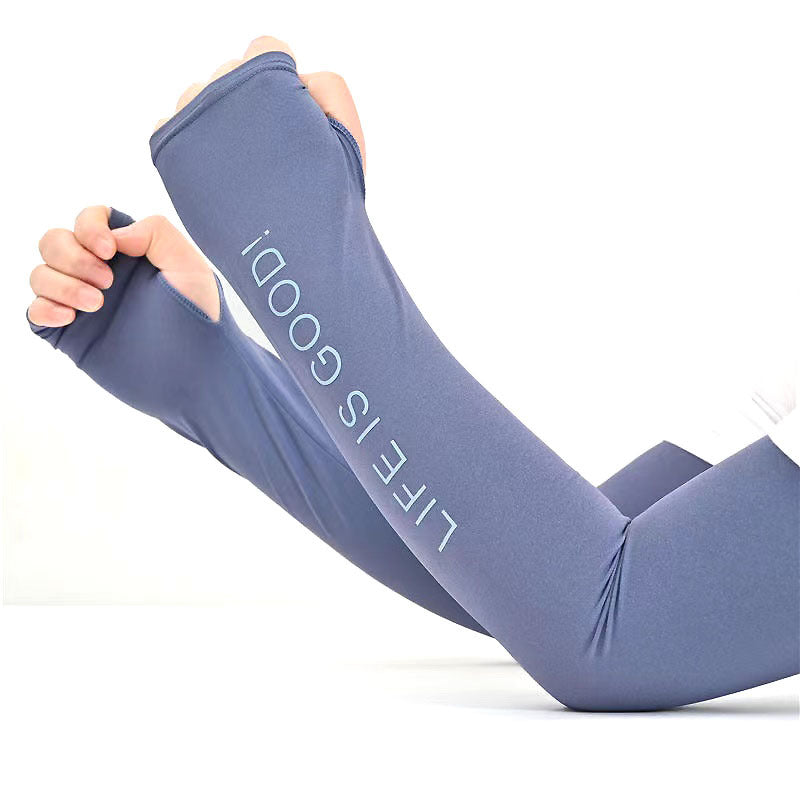 Summer Ice Silk UV Protection Arm Sleeves for Outdoor Sports