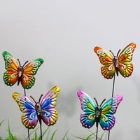Iron Art Butterfly Garden Stake Wall Decor