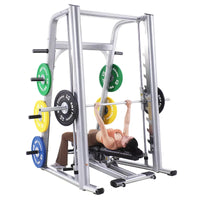 Home Gym Smith Machine with Squat Rack and Bench Press for Comprehensive Strength Training