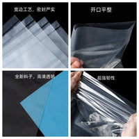 Heavy-Duty Transparent PE Flat Bags for Dustproof Vacuum Storage and Packaging