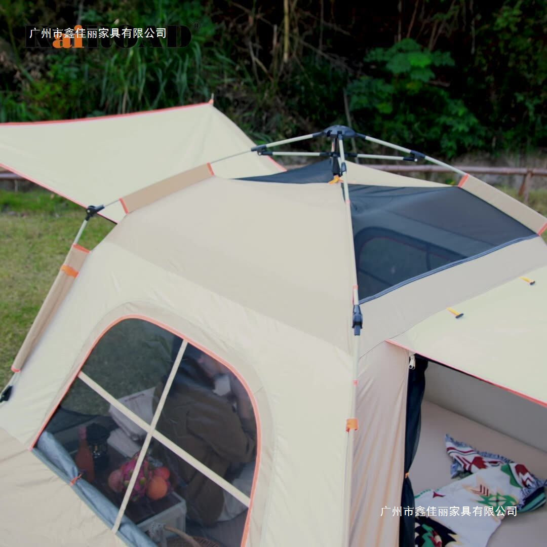 Mobigarden Zero-Motion 55 Deluxe 2-in-1 Tent with Tarp, Portable Automatic Pop-Up for Outdoor Camping