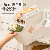 Under-Sink Pull-Out Storage Organizer with Wheels for Kitchen Cabinets
